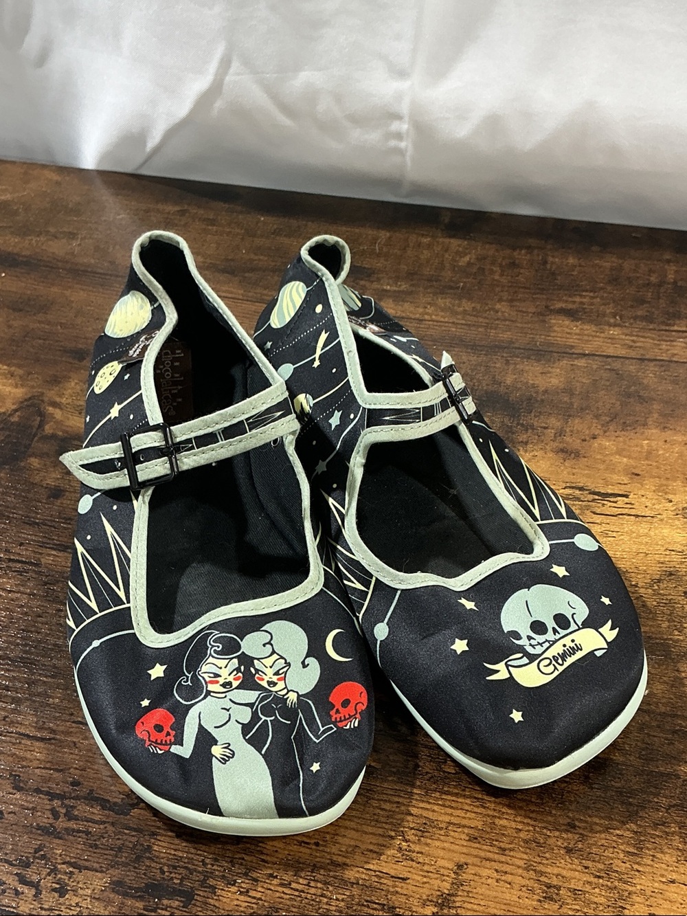 Chocolaticas Gemini Mary Jane Flats Zodiac Collection